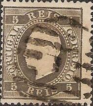 036.pc12.001.fb
CE 36
5 rÃ©is
Tipo V
Papel Costelado (verso)
Denteado 12 1/2
C.Barras 3:2:3 Nr. 1 de Lisboa
