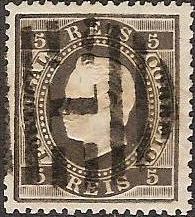 036.pl12.001.fb
CE 36
5 rÃ©is
Tipo II
Papel Liso
Denteado 12 1/2
C.Barras 3:2:3 Nr. 1 de Lisboa
