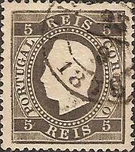 036.pl12.009.fb
CE 36
5 rÃ©is
Tipo VII
Papel Liso
Denteado 12 1/2
C.Datado (duplo cÃ­rculo) ilegÃ­vel
