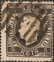CE 36
5 rÃ©is
Tipo II
Papel Liso
Denteado 14
C.Barras 3:2:3 Nr. 1 de Lisboa
