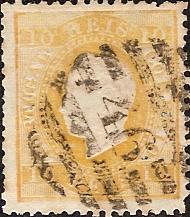 037.pc12.001.fb
CE 37
10 rÃ©is
Tipo I
P.Costelado (verso)
Dent. 12 1/2
C.Barras 3:2:3 Nr. 46 do Porto

