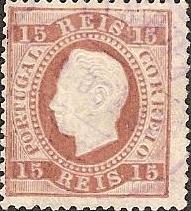 038.pp12.002.fb
CE 38
15 rÃ©is
Tipo I
P.Porcelana
Dent. 12 1/2
C.Datado (circular / violeta) de Lisboa
