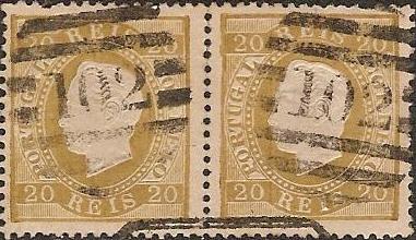039.pl13.005.fb
CE 39
20 rÃ©is
Tipo I
P.Liso
Dent. 13 1/2
(par horizontal)
C.Barras 3:2:3 Nr. 102 de Pombal
