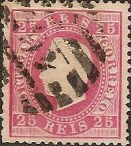 040.pc12.001.fb
CE 40
25 rÃ©is
Tipo II
P.Costelado (frente)
Dent. 12 1/2
C.Barras 3:2:3 Nr. 46 do Porto
