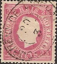 040.pl13.002.fb
CE 40
25 rÃ©is
Tipo I
P.Liso
Dent. 13 1/2
C.Datado (oval) de Lisboa
