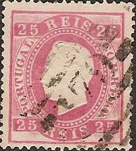 040.pl13.005.fb
CE 40
25 rÃ©is
Tipo VI
P.Liso
Dent. 13 1/2
C.Barras 3:2:3 Nr. 179 de Monforte
