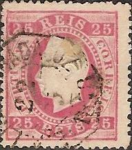 040.pl13.006.fb
CE 40
25 rÃ©is
Tipo VI
P.Liso
Dent. 13 1/2
C.Amb.Postal (octogonal)
