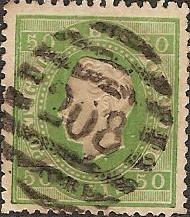 041.PL12.001.fb
CE 41
50 rÃ©is
Tipo I
Papel Liso
Dent. 12 1/2
C.Barras Nr. 208 de Faro
