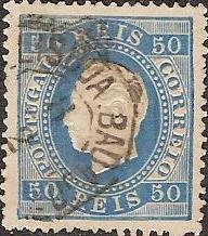 050.PL13.009.fb
CE 50
50 rÃ©is
Tipo II
P.Liso
Dent. 13 1/2
C.Amb.Postal (octogonal)

