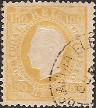 051.PL13.003.fb
CE 51
150 rÃ©is
Tipo II
P.Liso
Dent. 13 1/2
C.Telegrafia "CUBA"

