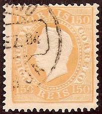 051.pl12.001.iv
CE 51
150 rÃ©is
Tipo II
P. Liso
Dent. 12 1/2
C. Datado (circular) de Lisboa
