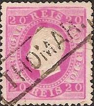 066.PP12.004.fb
CE 66
20 rÃ©is
Tipo VII
P.Porcelana
Dent. 12 1/2
C.Nominativo DG-404 "THOMAR"
