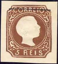 CE 5
ReimpressÃ£o de 1885
Castanho
Tipo VIII
TraÃ§o 18 mm
