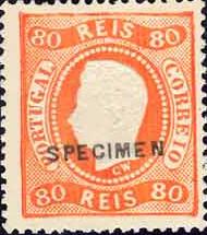 CE 32
ReimpressÃ£o de 1885
Laranja-vermelho
Denteado 13 1/2
Sobrecarga SPECIMEN

