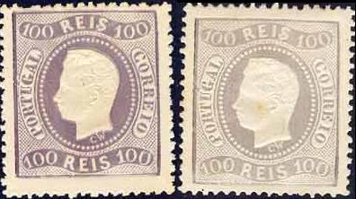 CE 33
ReimpressÃµes de 1885
LilÃ¡s-vivo, LilÃ¡s-claro
Denteado 13 1/2
Tipo II

