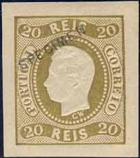 CE 21
ReimpressÃ£o de 1905
Bistre-oliva, Bistre-claro
Sobrecarga SPECIMEN
