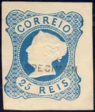 CE 2 
ReimpressÃ£o de 1885
Azul-claro
Tipo III
Sobrecarga SPECIMEN
