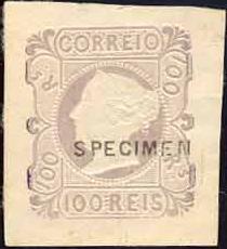 CE 4 
ReimpressÃ£o de 1885
Sobrecarga SPECIMEN

