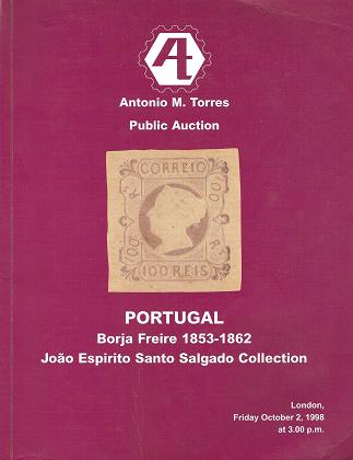 JoÃ£o EspÃ­rito Santo Salgado
ColecÃ§Ã£o Pessoal: JoÃ£o EspÃ­rito Santo Salgado
Casa Leiloeira: Antonio M. Torres
Data/Localidade: 02OUT1998 em Londres
Nr. Lotes: 679

